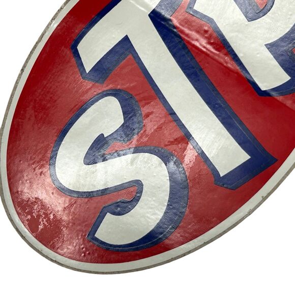 Vintage 60s 70s Lot of 2 STP Oil Stickers Auto Racing Motorsports Indy 500 6" - Picture 2 of 4